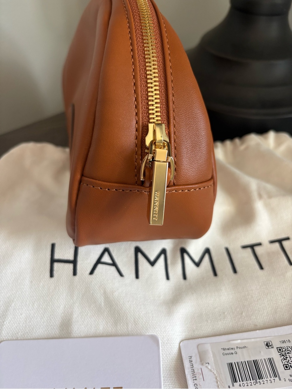 Hammitt Shelley Pouch Cocoa/Gold - Picture 3 of 7